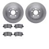 6302-27065 Brake Rotors with 3000-Series Ceramic Brake Pads Kit, 2008-2008 Volvo, Position: Rear - image 1
