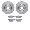 6302-27077 Brake Rotors with 3000-Series Ceramic Brake Pads Kit, Fits Select Volvo, Position: Front - image 1