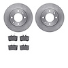 6302-28002 Brake Rotors with 3000-Series Ceramic Brake Pads Kit, 1989-1991 Peugeot, Position: Rear - image 1