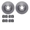 6302-31007 Brake Rotors with 3000-Series Ceramic Brake Pads Kit, 1993-1997 BMW, Position: Front - image 1