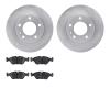 6302-31013 Brake Rotors with 3000-Series Ceramic Brake Pads Kit, 1982-1989 BMW, Position: Front - image 1