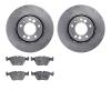 6302-31022 Brake Rotors with 3000-Series Ceramic Brake Pads Kit, 1991-1993 BMW, Position: Front - image 1