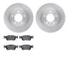 6302-31039 Brake Rotors with 3000-Series Ceramic Brake Pads Kit, 1999-2008 BMW, Position: Front - image 1