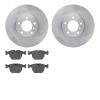 6302-31040 Brake Rotors with 3000-Series Ceramic Brake Pads Kit, 1995-2001 BMW, Position: Front - image 1