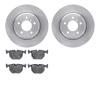 6302-31048 Brake Rotors with 3000-Series Ceramic Brake Pads Kit, 1991-2001 BMW, Position: Rear - image 1