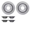 6302-31062 Brake Rotors with 3000-Series Ceramic Brake Pads Kit, 1999-2006 BMW, Position: Rear - image 1