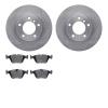 6302-31067 Brake Rotors with 3000-Series Ceramic Brake Pads Kit, 1996-2003 BMW, Position: Front - image 1