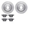 6302-31079 Brake Rotors with 3000-Series Ceramic Brake Pads Kit, 2009-2017 BMW, Position: Rear - image 1