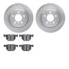 6302-31085 Brake Rotors with 3000-Series Ceramic Brake Pads Kit, 2007-2019 BMW, Position: Rear - image 1