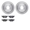 6302-31094 Brake Rotors with 3000-Series Ceramic Brake Pads Kit, 2006-2015 BMW, Position: Rear - image 1