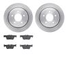 6302-31127 Brake Rotors with 3000-Series Ceramic Brake Pads Kit, 2013-2013 BMW, Position: Rear - image 1