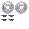 6302-31129 Brake Rotors with 3000-Series Ceramic Brake Pads Kit, 2013-2020 BMW, Position: Rear - image 1