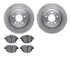 6302-31142 Brake Rotors with 3000-Series Ceramic Brake Pads Kit, 2011-2016 BMW, Position: Rear - image 1