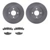 6302-39011 Brake Rotors with 3000-Series Ceramic Brake Pads Kit, 1984-1988 Mopar, Position: Front - image 1