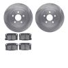 6302-39013 Brake Rotors with 3000-Series Ceramic Brake Pads Kit, 1988-1989 GM, Position: Rear - image 1