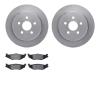 6302-39018 Brake Rotors with 3000-Series Ceramic Brake Pads Kit, 1995-2003 Mopar, Position: Rear - image 1