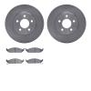 6302-39022 Brake Rotors with 3000-Series Ceramic Brake Pads Kit, 1995-2000 Mopar, Position: Front - image 1