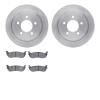 6302-39030 Brake Rotors with 3000-Series Ceramic Brake Pads Kit, 2004-2008 Mopar, Position: Rear - image 1