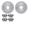 6302-39035 Brake Rotors with 3000-Series Ceramic Brake Pads Kit, Fits Select Mopar, Position: Rear - image 1