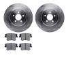 6302-39037 Brake Rotors with 3000-Series Ceramic Brake Pads Kit, 2006-2014 Mopar, Position: Rear - image 1