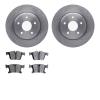 6302-39045 Brake Rotors with 3000-Series Ceramic Brake Pads Kit, Fits Select Mopar, Position: Rear - image 1