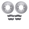 6302-40002 Brake Rotors with 3000-Series Ceramic Brake Pads Kit, 1973-1997 Mopar, Position: Front - image 1