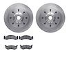 6302-40003 Brake Rotors with 3000-Series Ceramic Brake Pads Kit, 1978-1997 Mopar, Position: Front - image 1