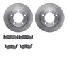 6302-40014 Brake Rotors with 3000-Series Ceramic Brake Pads Kit, 1980-1993 Mopar, Position: Front - image 1