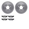 6302-40050 Brake Rotors with 3000-Series Ceramic Brake Pads Kit, 1993-2004 Mopar, Position: Rear - image 1