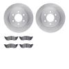 6302-40057 Brake Rotors with 3000-Series Ceramic Brake Pads Kit, 1997-1998 Mopar, Position: Front - image 1