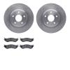 6302-40070 Brake Rotors with 3000-Series Ceramic Brake Pads Kit, 2003-2008 Mopar, Position: Rear - image 1