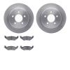 6302-40072 Brake Rotors with 3000-Series Ceramic Brake Pads Kit, 1997-2000 Mopar, Position: Rear - image 1