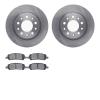 6302-40098 Brake Rotors with 3000-Series Ceramic Brake Pads Kit, 2013-2016 Mopar, Position: Rear - image 1