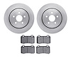 6302-42027 Brake Rotors with 3000-Series Ceramic Brake Pads Kit, Fits Select Mopar, Position: Rear - image 1