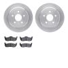 6302-42031 Brake Rotors with 3000-Series Ceramic Brake Pads Kit, 2005-2010 Mopar, Position: Rear - image 1