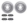6302-42037 Brake Rotors with 3000-Series Ceramic Brake Pads Kit, 2007-2012 Mopar, Position: Rear - image 1