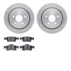 6302-42042 Brake Rotors with 3000-Series Ceramic Brake Pads Kit, Fits Select Mopar, Position: Rear - image 1