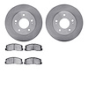 6302-43001 Brake Rotors with 3000-Series Ceramic Brake Pads Kit, 1990-1990 Mopar, Position: Front - image 1