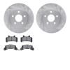 6302-45006 Brake Rotors with 3000-Series Ceramic Brake Pads Kit, 1980-1989 GM, Position: Front - image 1