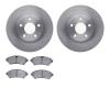 6302-45016 Brake Rotors with 3000-Series Ceramic Brake Pads Kit, 1998-2002 GM, Position: Front - image 1