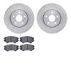 6302-45025 Brake Rotors with 3000-Series Ceramic Brake Pads Kit, 2010-2015 GM, Position: Front - image 1