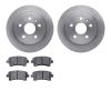 6302-45026 Brake Rotors with 3000-Series Ceramic Brake Pads Kit, 2011-2016 GM, Position: Rear - image 1