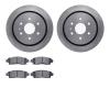 6302-46024 Brake Rotors with 3000-Series Ceramic Brake Pads Kit, 2013-2019 GM, Position: Rear - image 1