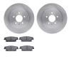 6302-46039 Brake Rotors with 3000-Series Ceramic Brake Pads Kit, 2005-2011 GM, Position: Rear - image 1