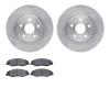 6302-46045 Brake Rotors with 3000-Series Ceramic Brake Pads Kit, 2008-2014 GM, Position: Front - image 1