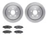 6302-46047 Brake Rotors with 3000-Series Ceramic Brake Pads Kit, 2008-2015 GM, Position: Rear - image 1