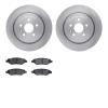 6302-46048 Brake Rotors with 3000-Series Ceramic Brake Pads Kit, 2008-2014 GM, Position: Rear - image 1