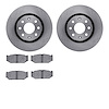 6302-47011 Brake Rotors with 3000-Series Ceramic Brake Pads Kit, 2007-2017 Suzuki, Position: Front