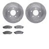 6302-47028 Brake Rotors with 3000-Series Ceramic Brake Pads Kit, 1988-1996 GM, Position: Front - image 1