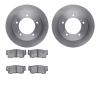 6302-47035 Brake Rotors with 3000-Series Ceramic Brake Pads Kit, 1989-1998 GM, Position: Front - image 1